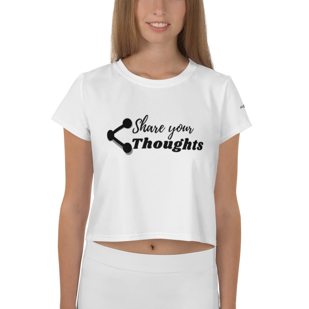Share Your Thoughts Women's Crop Tee