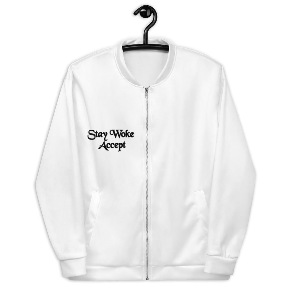 Stay Woke Accept Women Bomber Jacket