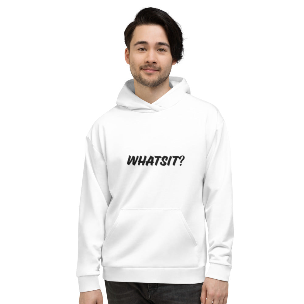 Whatsit White Men Hoodie