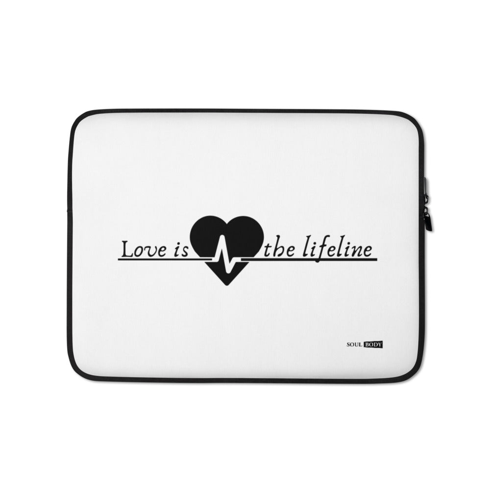Love is the lifeline Laptop Sleeve