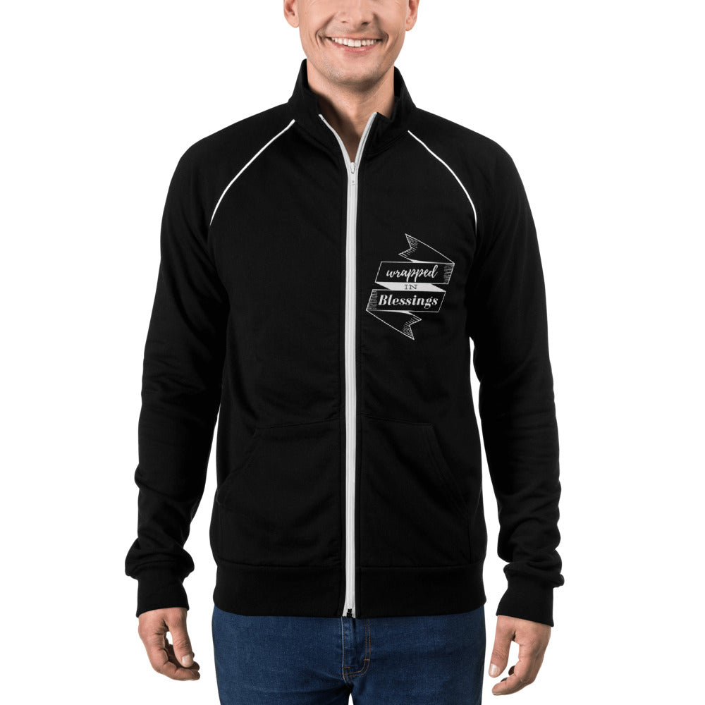 Wrapped in Blessings Piped Fleece Jacket