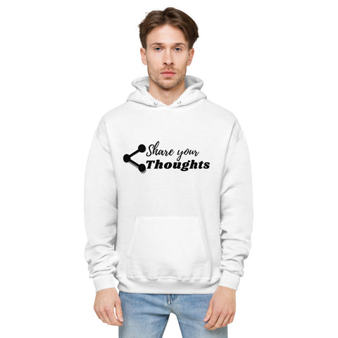 Share Your Thoughtd fleece hoodie