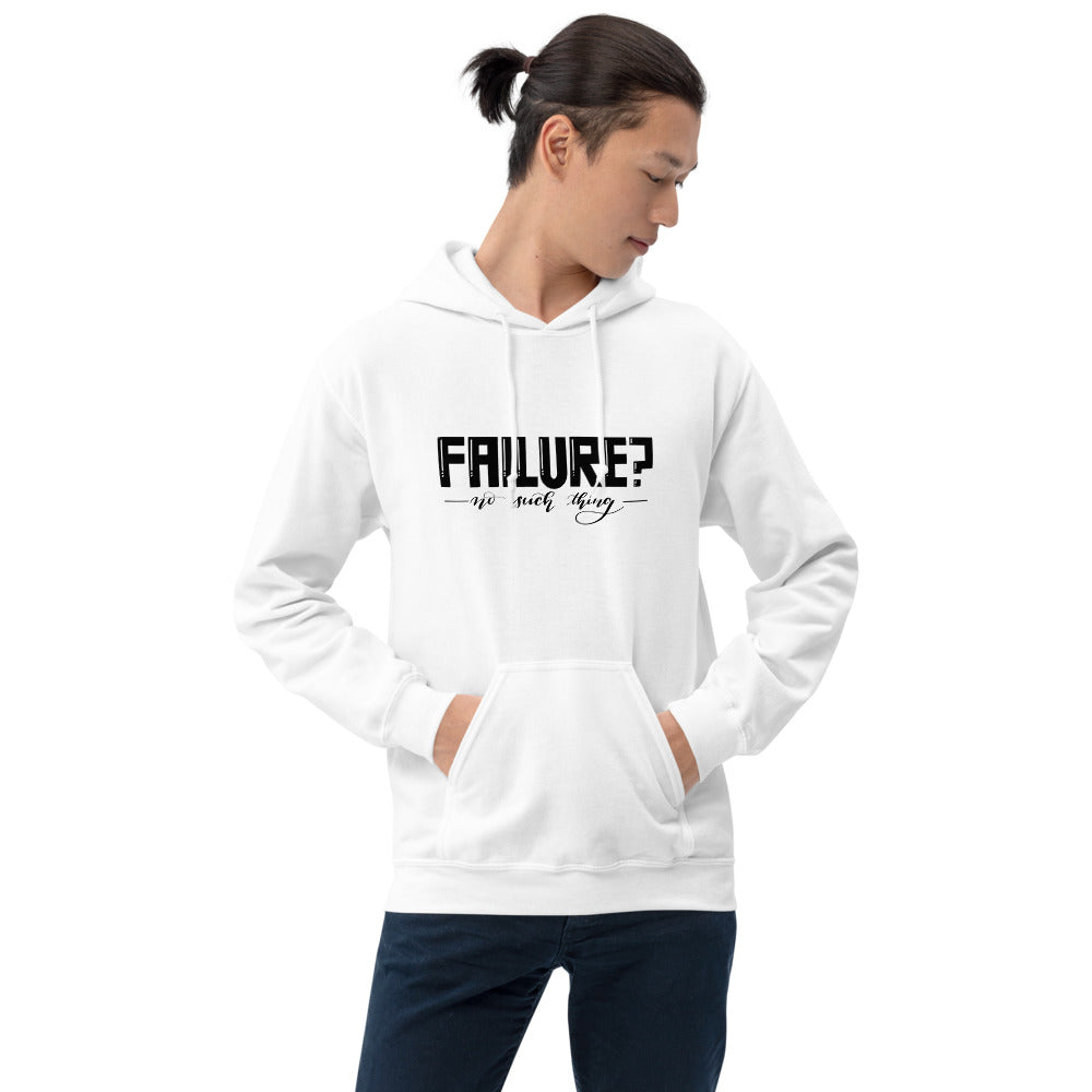 Failure No Such Things Printed Men White Hooded Sweatshirt