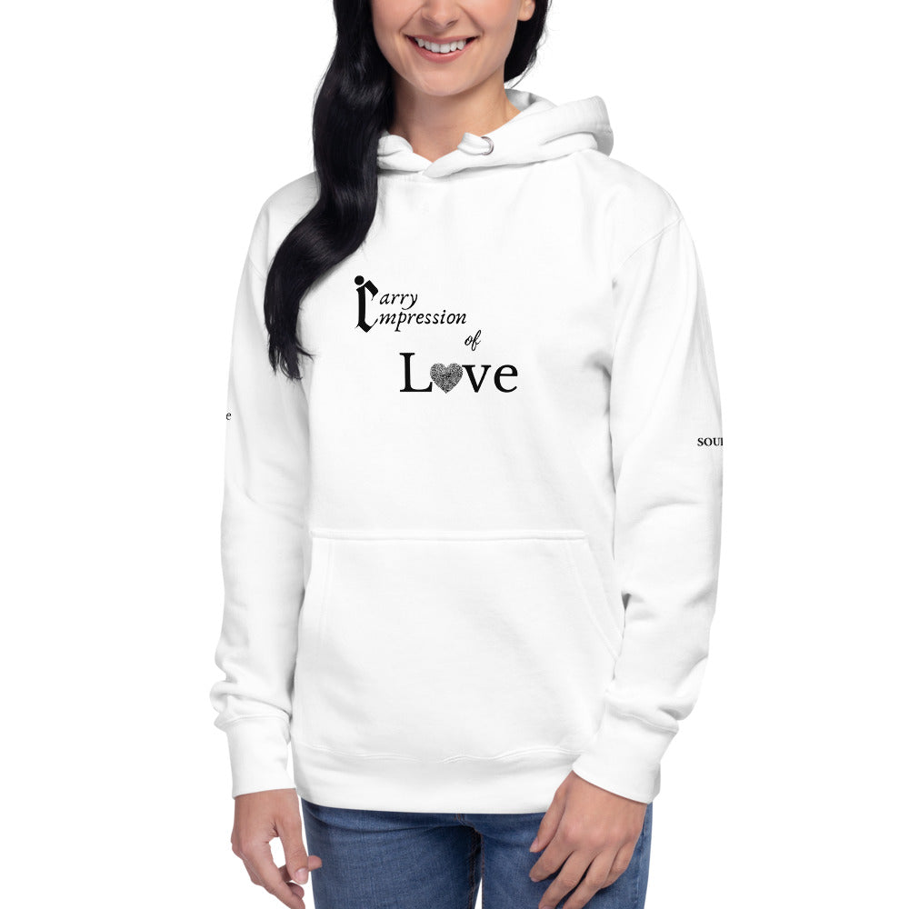 Carry impression of Love Women Hoodie