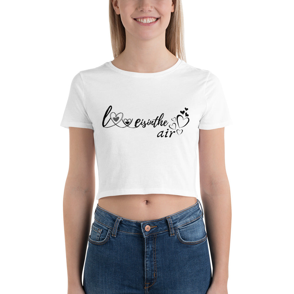 Love is in the Air Women’s Crop Tee