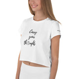 Carry your Thoughts All-Over Print Crop Tee