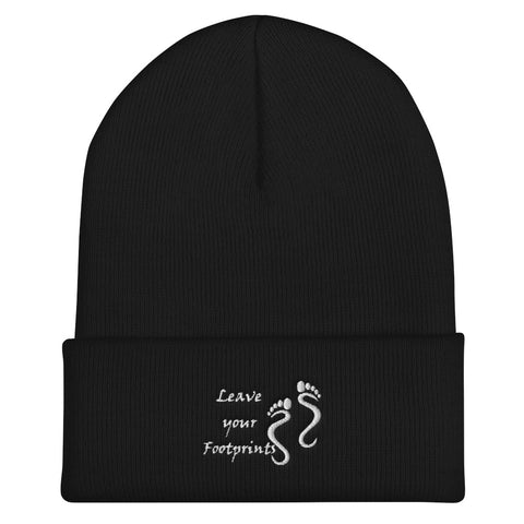 Leave Your Footprints Cuffed Beanie