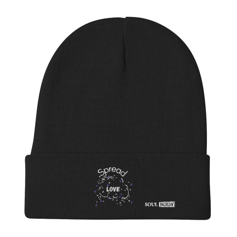 Spread Love Embroidered Beanie