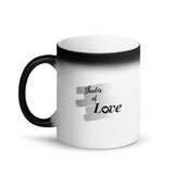 Shades of Love on Matte Black Magic Mug