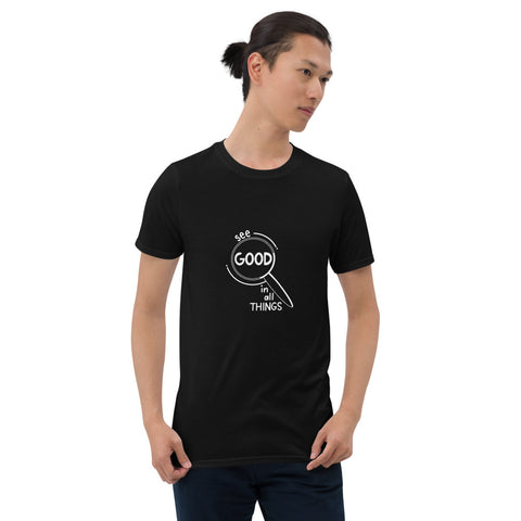 See Good In All Things Printed Black Short-Sleeve Men T-Shirt