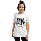 Stay Woke Accept Printed White Short-Sleeve Women T-Shirt