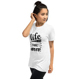 Life Is In You Today Printed White Short-Sleeve Women T-Shirt