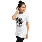 Stay Woke Accept Printed White Short-Sleeve Women T-Shirt