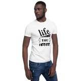 Life Is In You Today Printed White Short-Sleeve Men T-Shirt