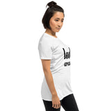 Look Around Printed Short-Sleeve Women White T-Shirt