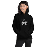 Today I Choose Joy Printed Women Black Hooded Sweatshirt