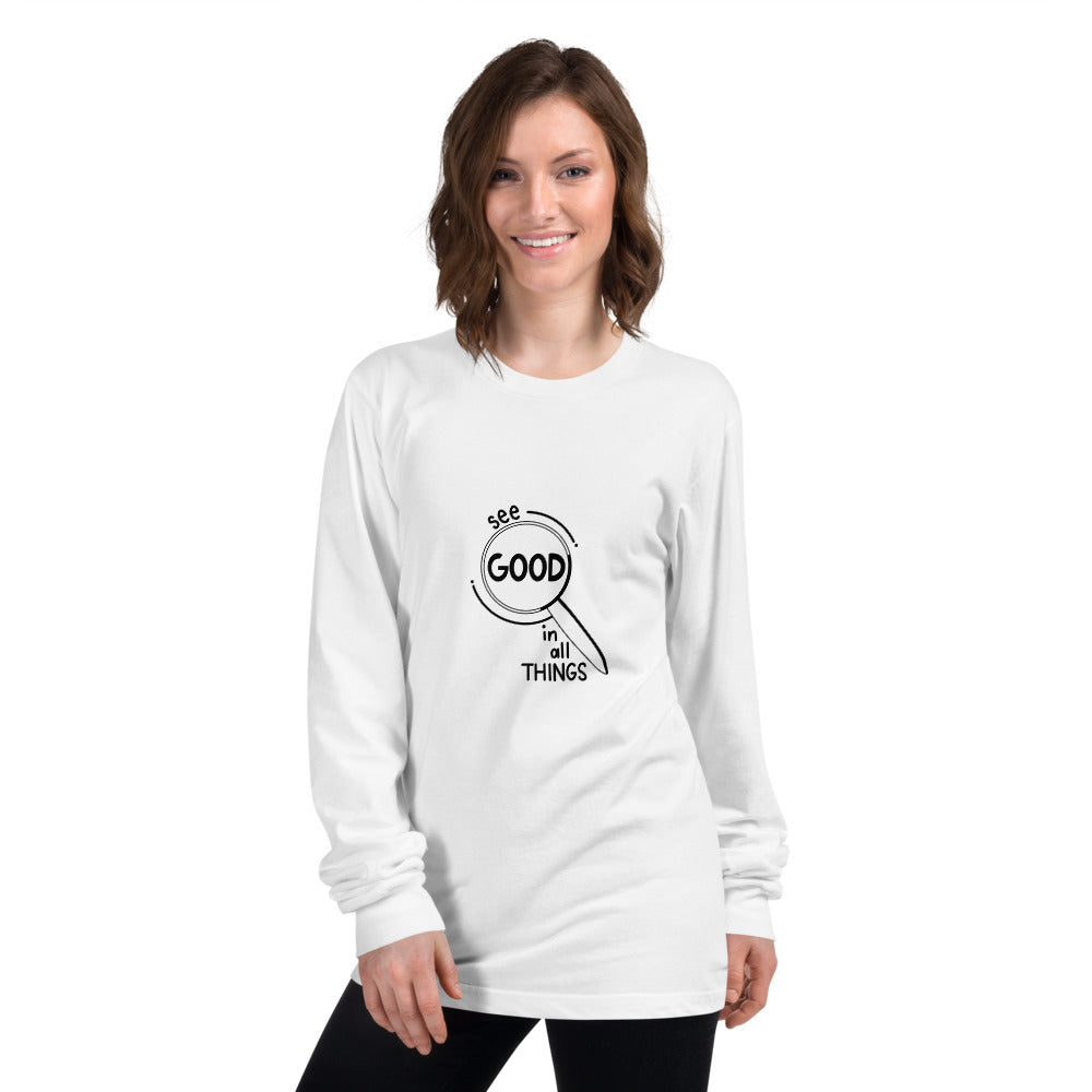 See Good In All Things Printed Women White Long sleeve t-shirt