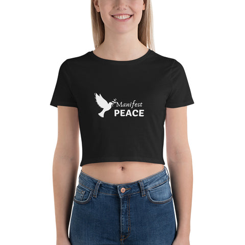 Manifest Peace Women’s Crop Tee